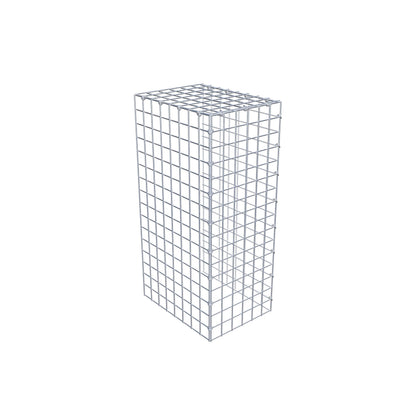 Mounted gabion type 4 80 cm x 40 cm x 30 cm (L x H x D), mesh size 5 cm x 5 cm, C-ring