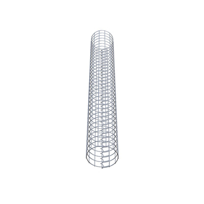 Gabionpelare rund 22 cm diameter, 160 cm höjd, maskstorlek 5 cm x 5 cm