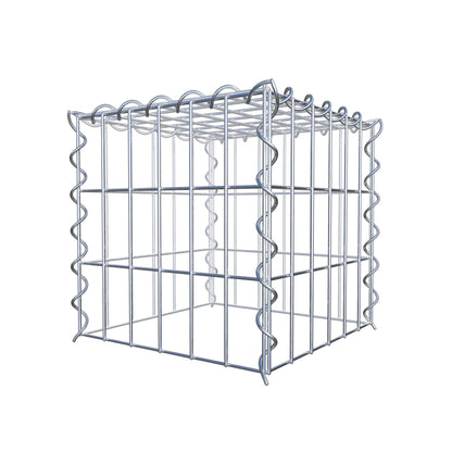 Gabião tipo 3 30 cm x 30 cm x 30 cm (C x A x P), malhagem 5 cm x 10 cm, espiral