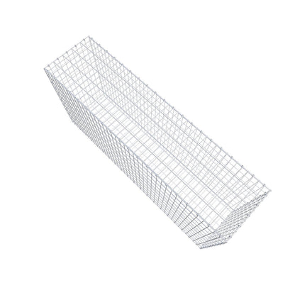 Gabion 200 cm x 100 cm x 50 cm (L x H x D), mesh size 5 x 10 cm, spiral ring