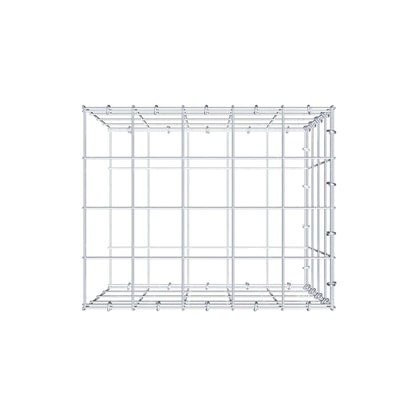 Monteret gabion type 2 50 cm x 40 cm x 40 cm (L x H x D), maskestørrelse 10 cm x 10 cm, C-ring