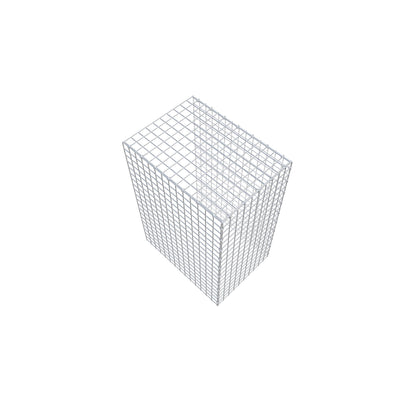 Opzetpaal type 4 100 cm x 70 cm x 50 cm (L x H x D), maaswijdte 5 cm x 5 cm, C-ring