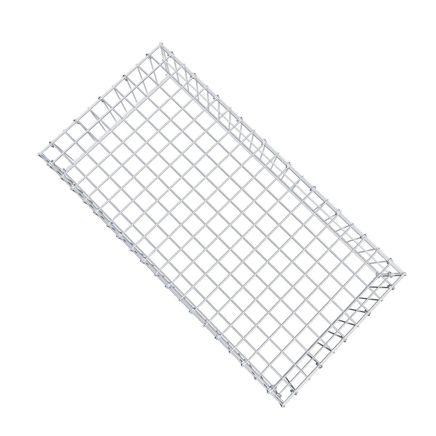 Gabião Tipo 3 100 cm x 20 cm x 50 cm (C x A x P), malhagem 5 cm x 10 cm, anel C