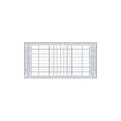 Gabion 100 cm x 60 cm x 50 cm (L x H x D), maskstorlek 5 cm x 5 cm, C-ring