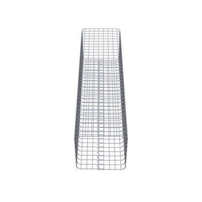 Colonna di gabbioni, angolare 42 cm x 42 cm, alta 160 cm, MW 5 cm x 5 cm