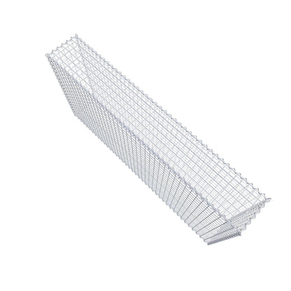 Gabbione 200 cm x 100 cm x 30 cm (L x H x P), maglia 5 cm x 5 cm, spirale