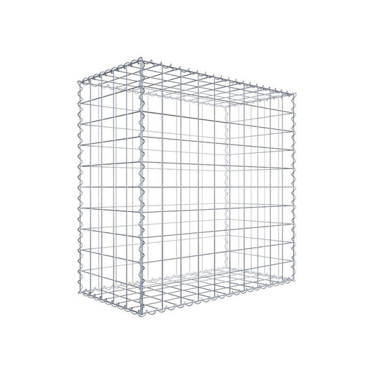 Juego de 2 gaviones de 100 cm x 100 cm x 50 cm (largo x alto x fondo), malla de 10 x 10 cm, en espiral