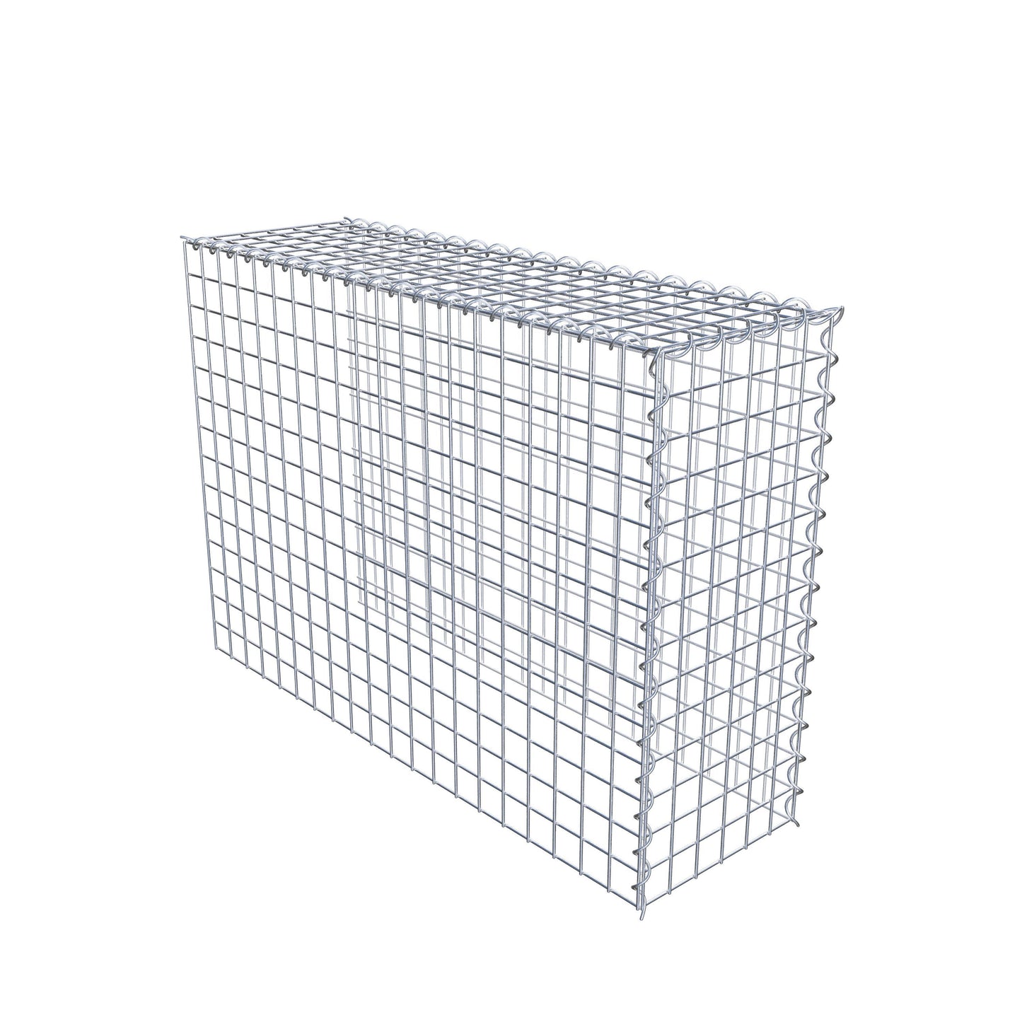 Gabion rapporté type 4 100 cm x 70 cm x 30 cm (L x H x P), mailles 5 cm x 5 cm, spirale