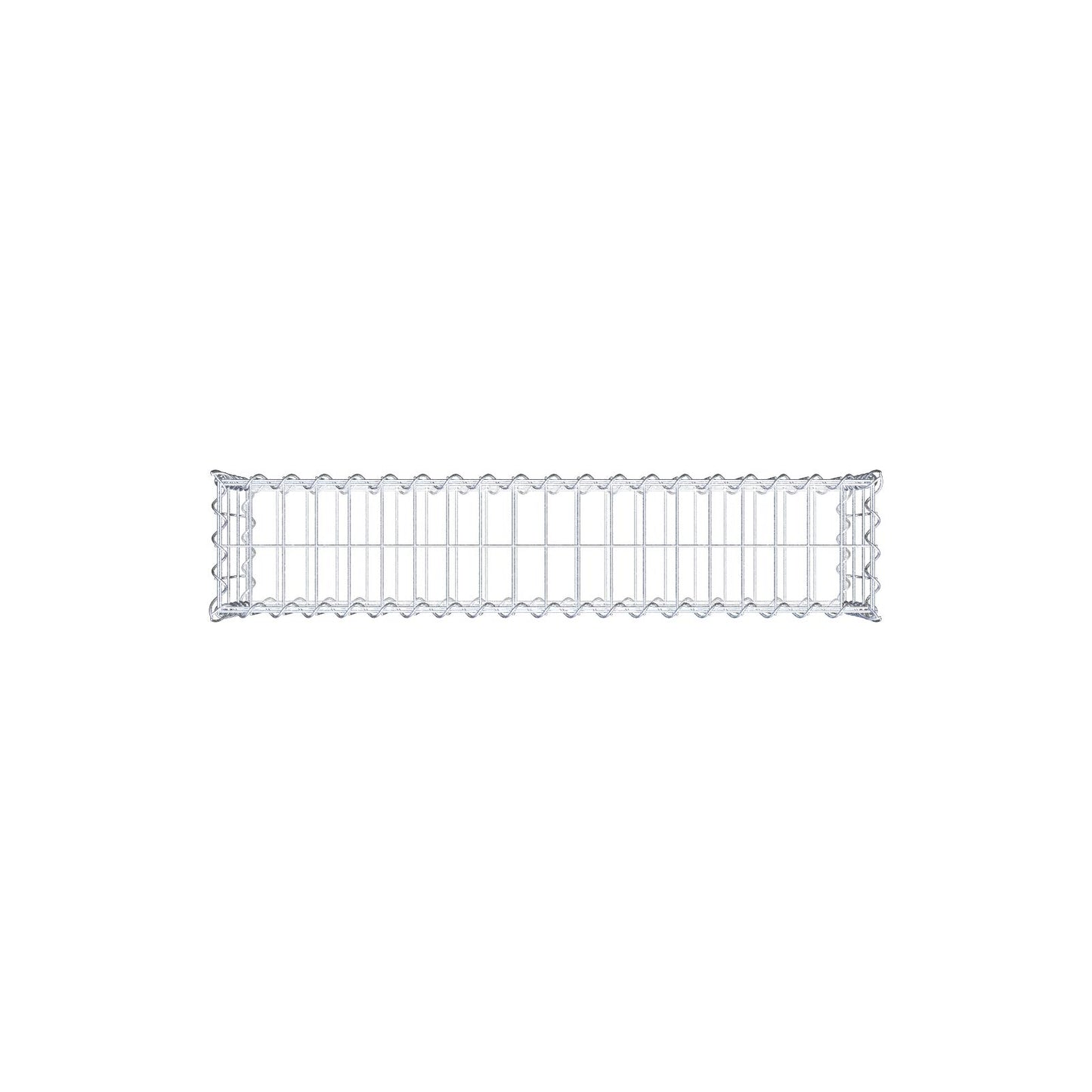 Set of 2 gabions 100 cm x 30 cm x 20 cm (L x H x D), mesh size 5 x 10 cm, spiral