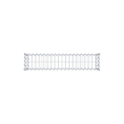Set of 2 gabions 100 cm x 30 cm x 20 cm (L x H x D), mesh size 5 x 10 cm, spiral