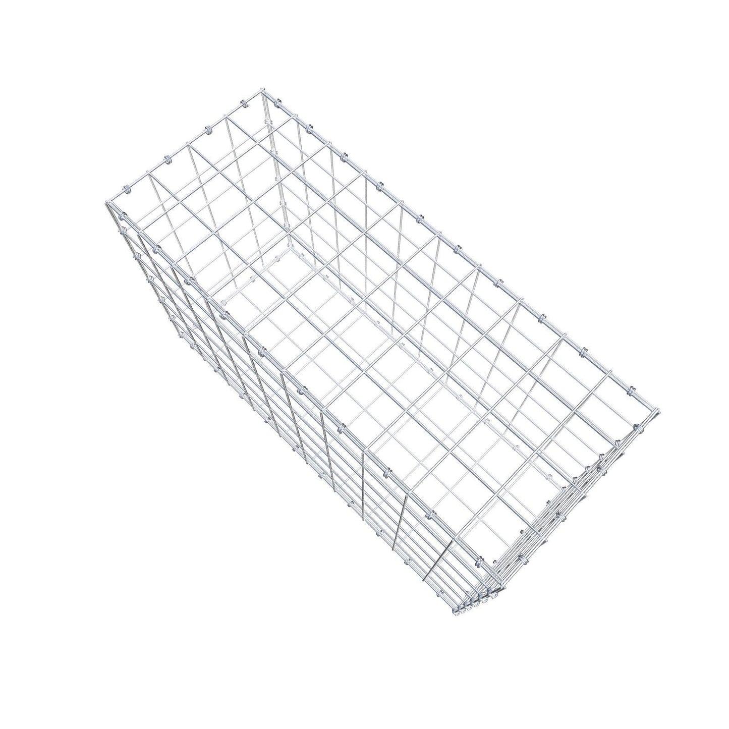 Gabion 100 cm x 60 cm x 40 cm (L x H x D), maskestørrelse 10 x 10 cm, spiralring