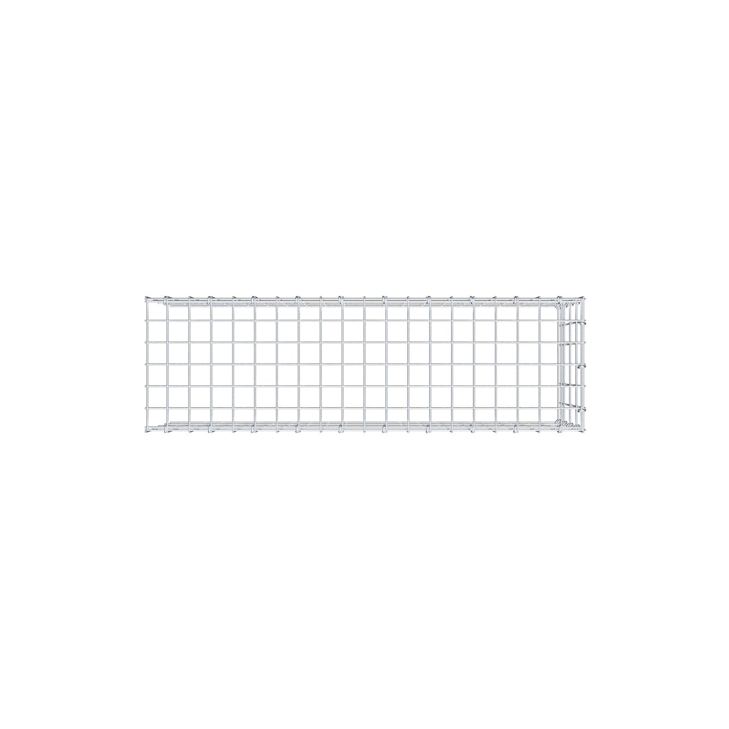 Gavión complementario de tipo 4 100 cm x 40 cm x 30 cm (largo x alto x fondo), malla 5 cm x 10 cm, anillo en C