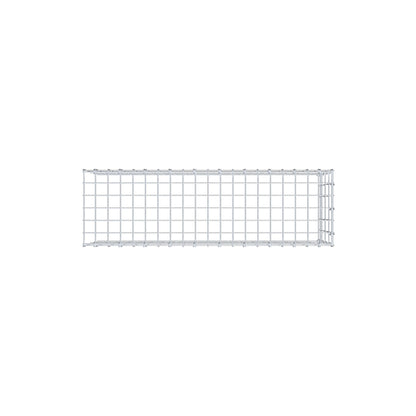 Gavión complementario de tipo 4 100 cm x 40 cm x 30 cm (largo x alto x fondo), malla 5 cm x 10 cm, anillo en C