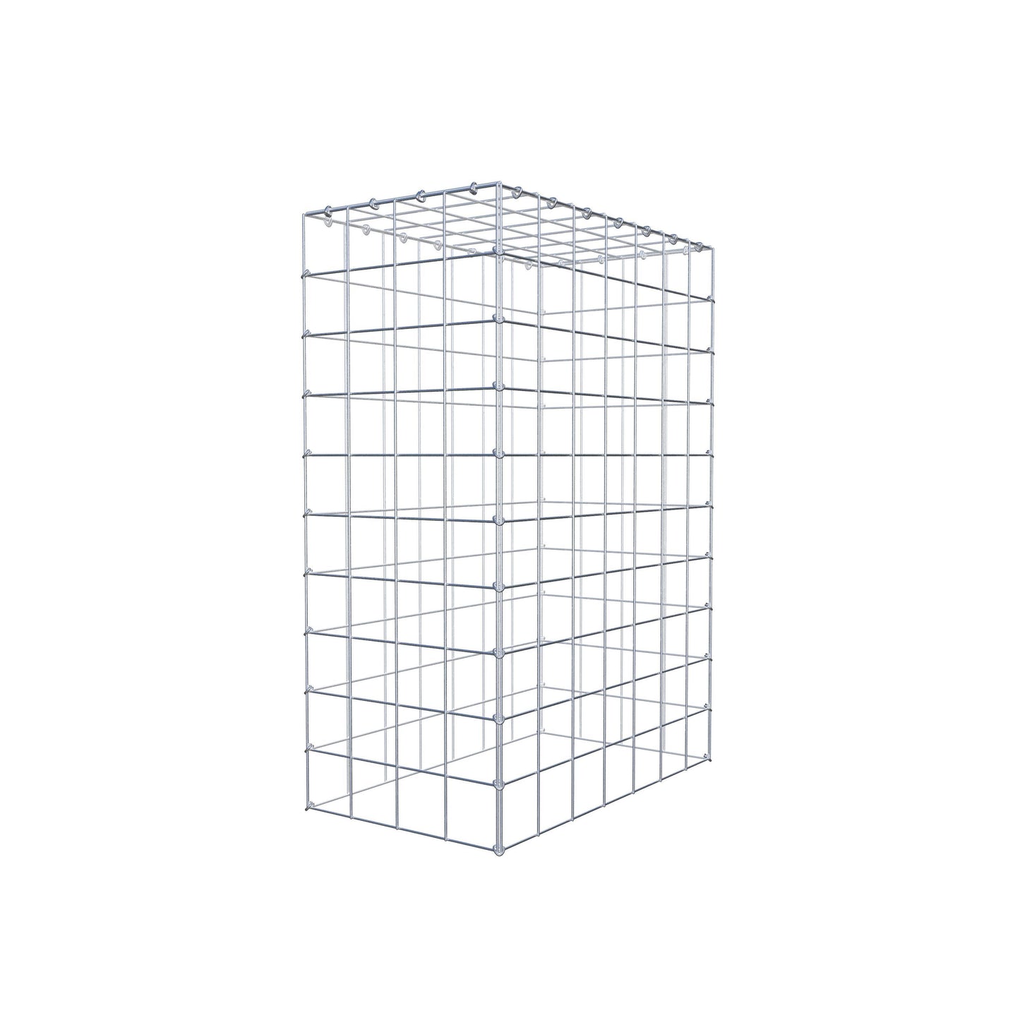 Mounted gabion type 3 100 cm x 70 cm x 40 cm (L x H x D), mesh size 10 cm x 10 cm, C-ring