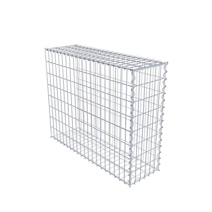 Gabião tipo 2 100 cm x 80 cm x 30 cm (C x A x P), malhagem 5 cm x 10 cm, espiral