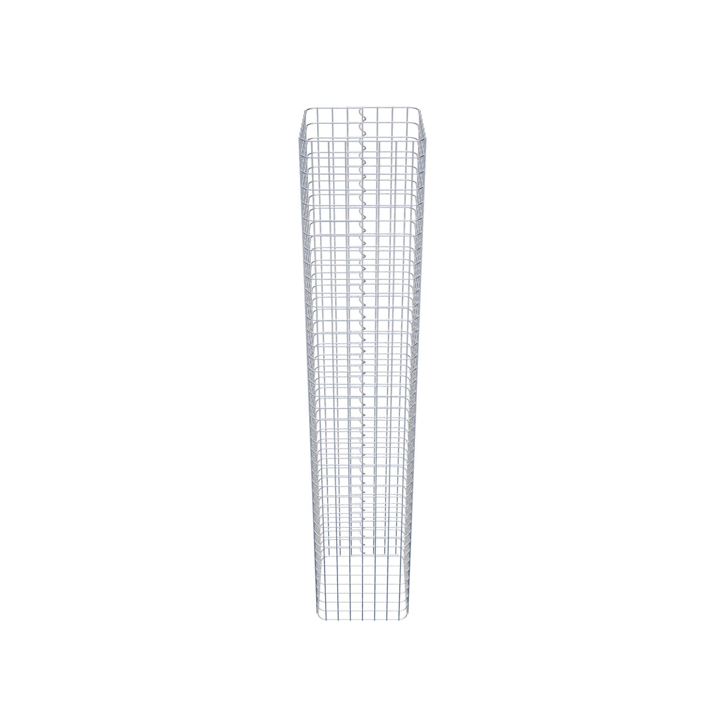 Colonne de gabion carrée 37 cm x 37 cm, 200 cm de hauteur, MW 5 cm x 5 cm
