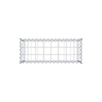 Gabion 80 cm x 40 cm x 30 cm (L x H x P), mailles 10 cm x 10 cm, spirale