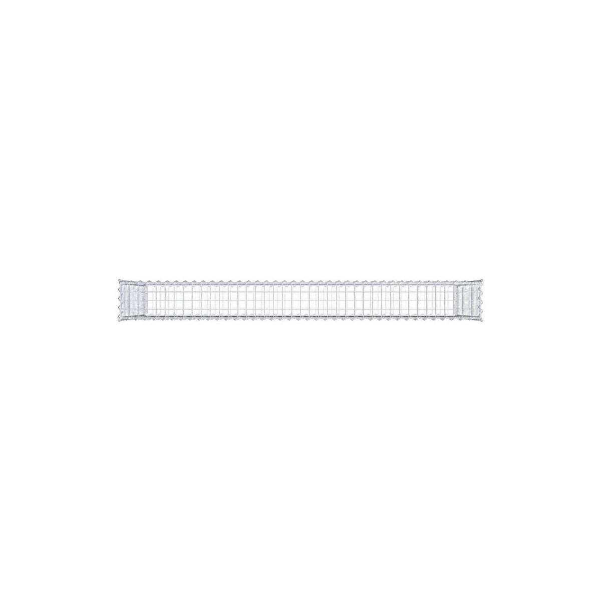 Gavión 200 cm x 100 cm x 20 cm (largo x alto x fondo), malla 5 cm x 5 cm, en espiral