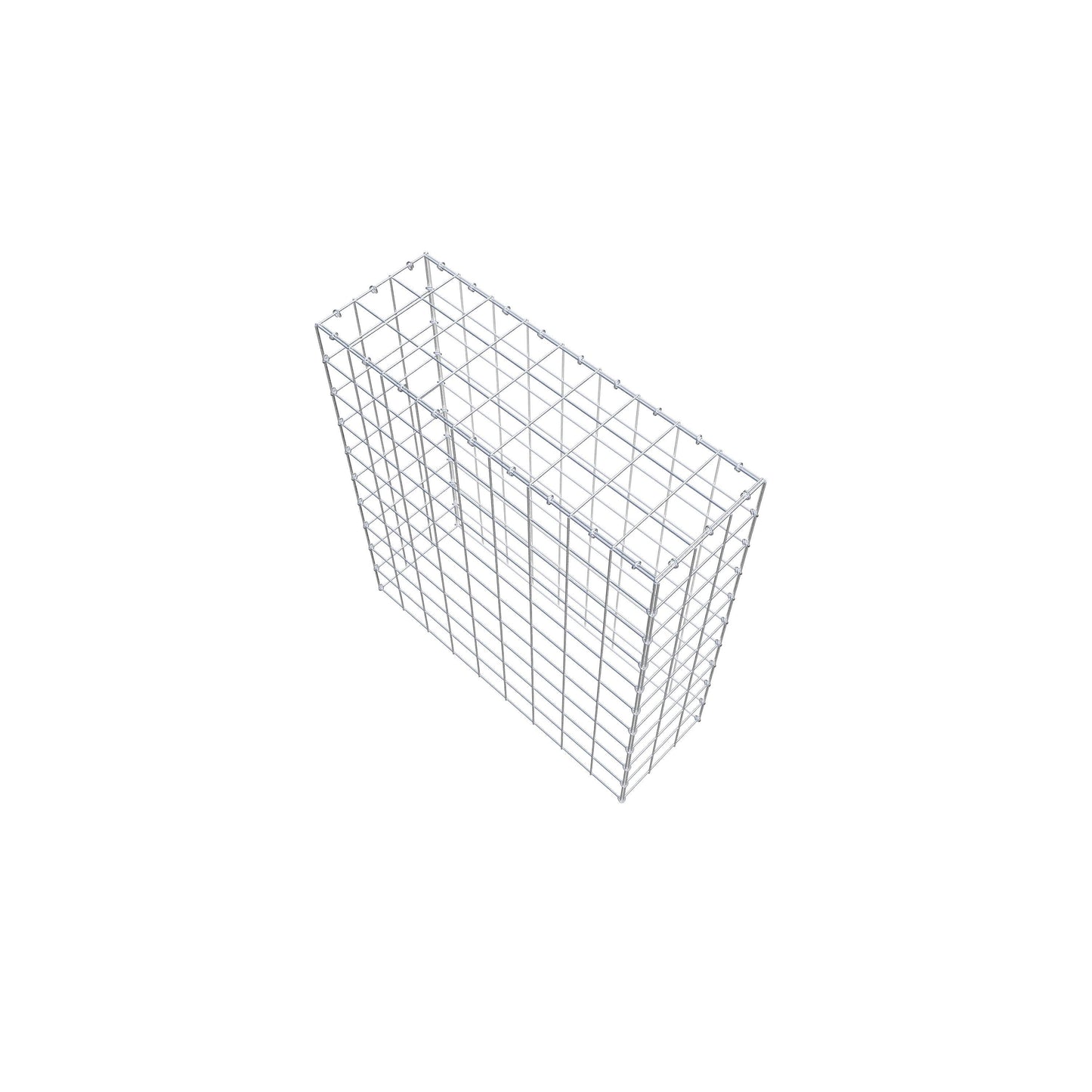 Mounted gabion type 3 100 cm x 90 cm x 30 cm (L x H x D), mesh size 10 cm x 10 cm, C-ring