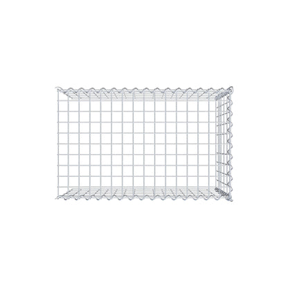 Grown-on gabion type 4 80 cm x 50 cm x 50 cm (L x H x D), mesh size 5 cm x 10 cm, spiral