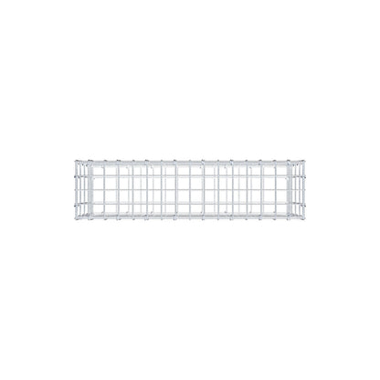 Gabion 80 cm x 40 cm x 20 cm (L x H x P), mailles 5 cm x 10 cm, anneau en C