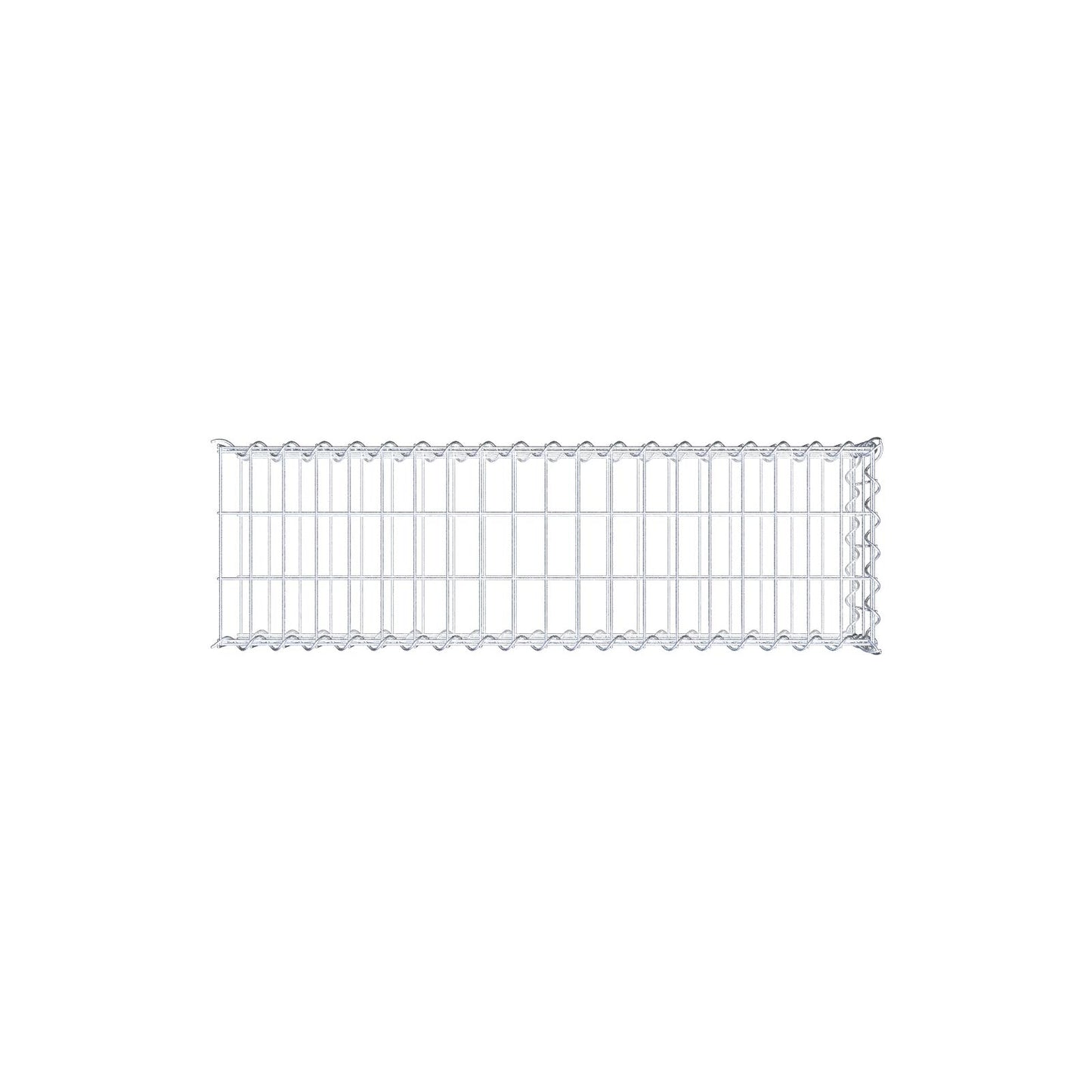 Gabbione aggiuntivo tipo 2 100 cm x 20 cm x 30 cm (L x A x P), maglia 5 cm x 10 cm, spirale