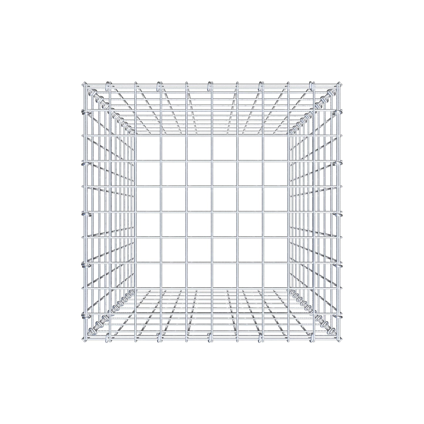 Gavión complementario de tipo 3 100 cm x 50 cm x 50 cm (largo x alto x fondo), malla 5 cm x 10 cm, anillo en C