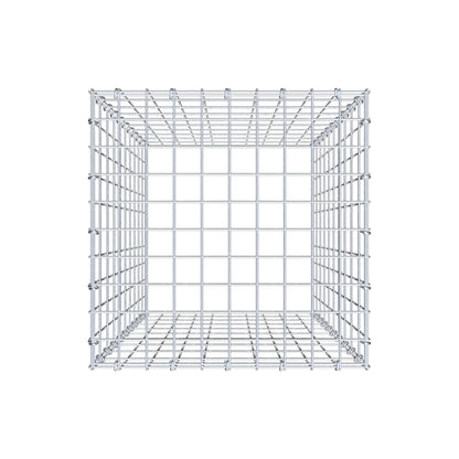 Gavión complementario de tipo 3 100 cm x 50 cm x 50 cm (largo x alto x fondo), malla 5 cm x 10 cm, anillo en C