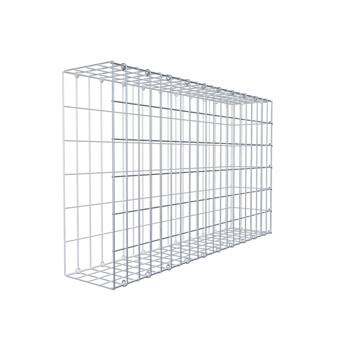 Gabião Tipo 2 100 cm x 60 cm x 20 cm, malhagem 5 cm x 10 cm, anel C