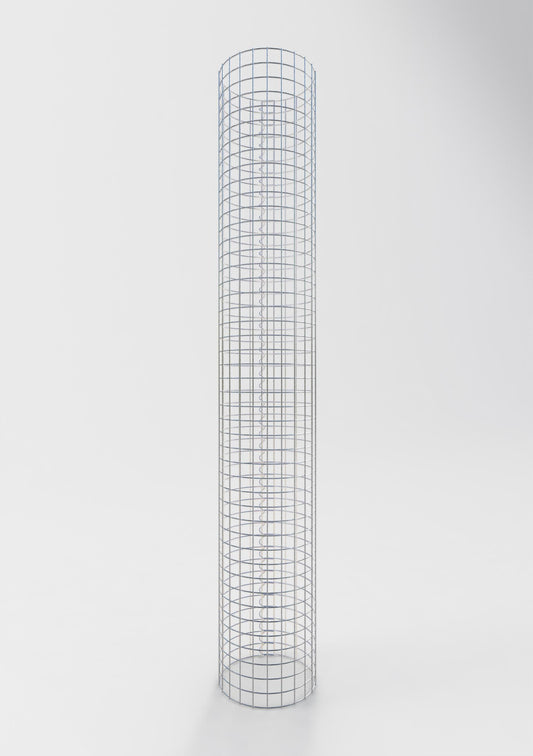 Gabionsøjle ca. 37 cm diameter, 230 cm højde, maskestørrelse 5 cm x 5 cm