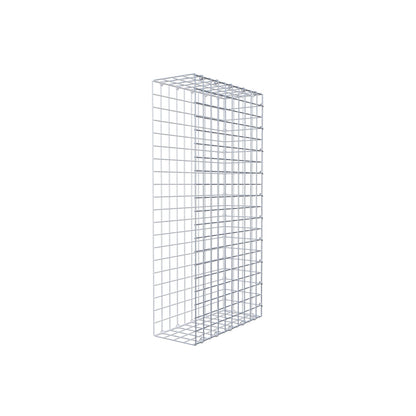 Mounted gabion type 2 100 cm x 50 cm x 20 cm (L x H x D), mesh size 5 cm x 5 cm, C-ring