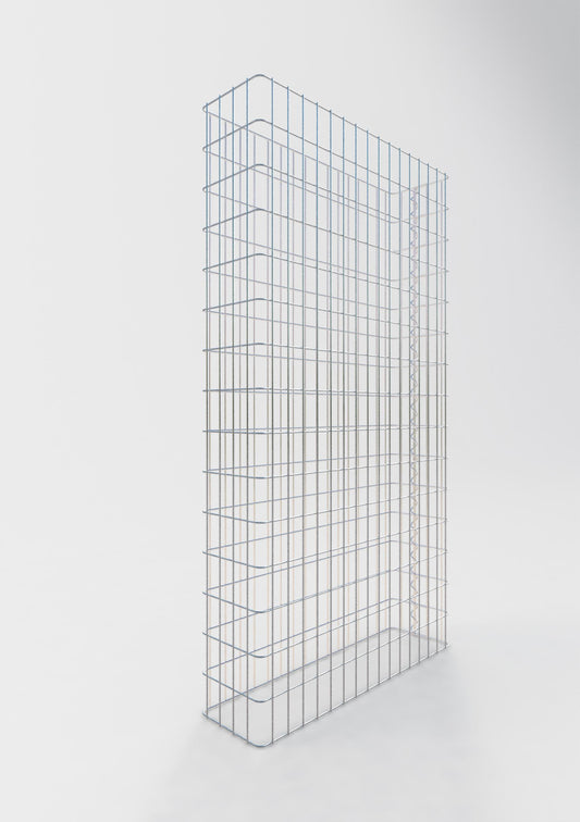 Clôture en gabion Longueur 82 cm, hauteur 160 cm, profondeur 22 cm, mailles 5 x 10 cm
