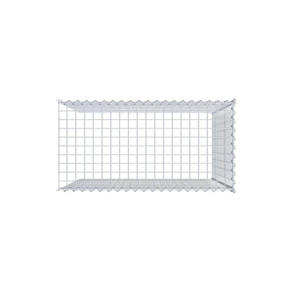 Gabbione aggiuntivo tipo 4 100 cm x 100 cm x 50 cm (L x H x P), dimensione maglia 5 cm x 5 cm, a spirale