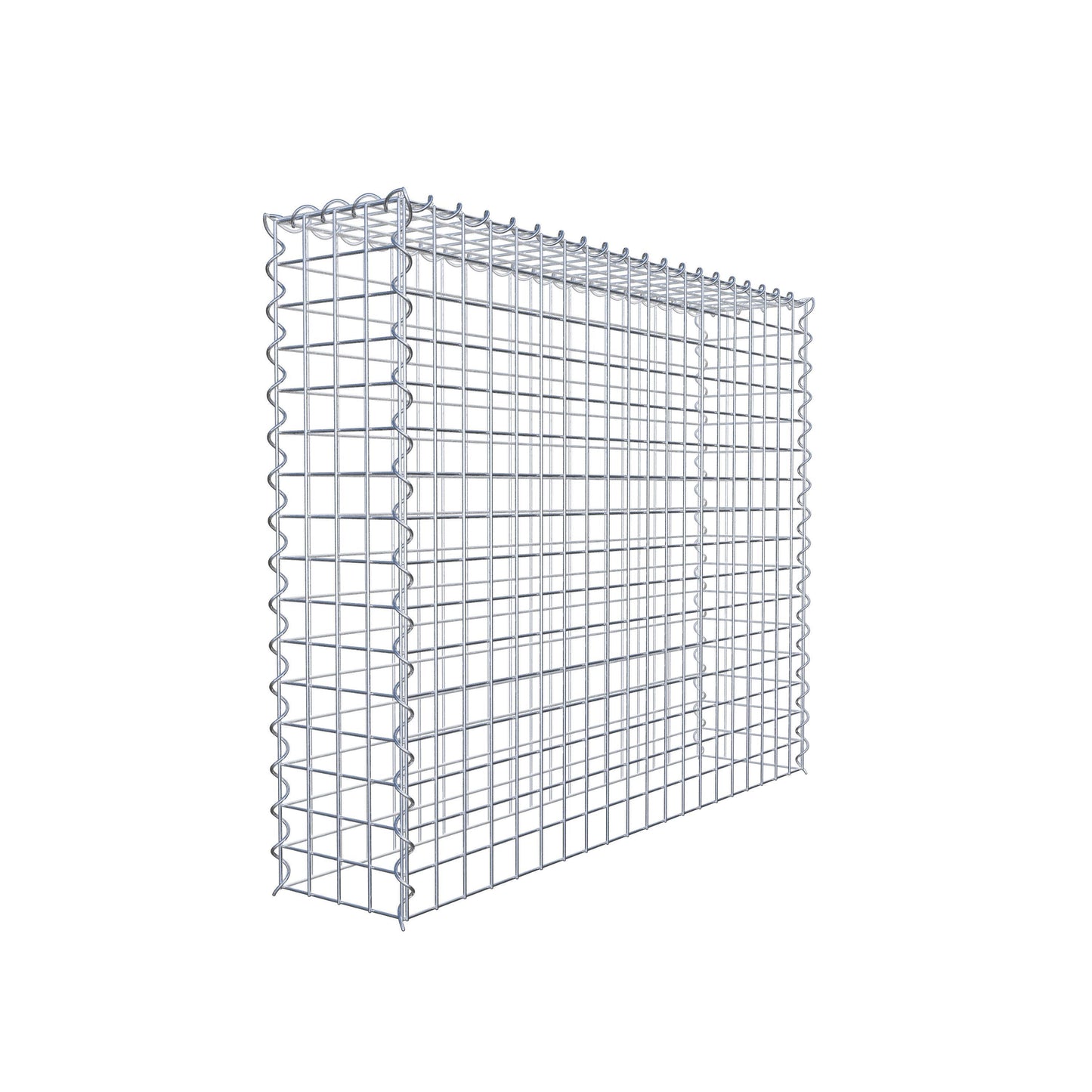 Gabião tipo 3 100 cm x 80 cm x 20 cm (C x A x P), malhagem 5 cm x 5 cm, espiral