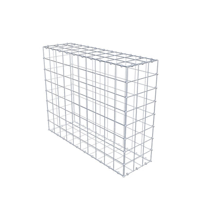 Gabione 100 cm x 80 cm x 30 cm (L x H x T), Maschenweite 10 x 10 cm, Spiralring