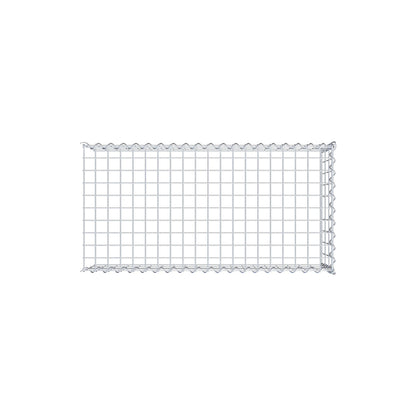 Gabion rapporté type 4 100 cm x 30 cm x 50 cm (L x H x P), mailles 5 cm x 10 cm, spirale