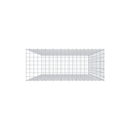 Opzetpaal type 2 200 cm x 100 cm x 40 cm, maaswijdte 5 cm x 10 cm, C-ring