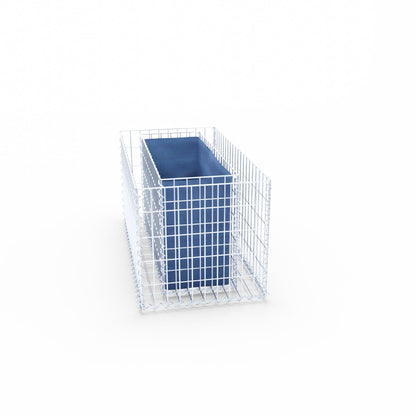 Raised bed square 100 cm x 50 cm x 50 cm (L x H x D), mesh size 5 x 10 cm, wall thickness 10 cm