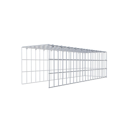 Gabião Tipo 4 100 cm x 30 cm x 30 cm (C x A x P), malhagem 5 cm x 10 cm, anel C