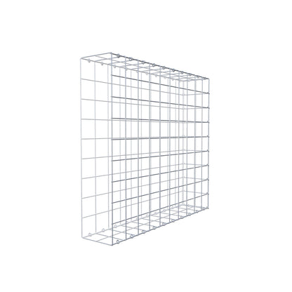 Mounted gabion type 2 100 cm x 90 cm x 20 cm (L x H x D), mesh size 10 cm x 10 cm, C-ring