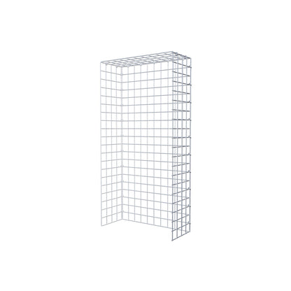 Gavión complementario de tipo 4 100 cm x 20 cm x 50 cm (L x A x P), malla 5 cm x 5 cm, anillo en C