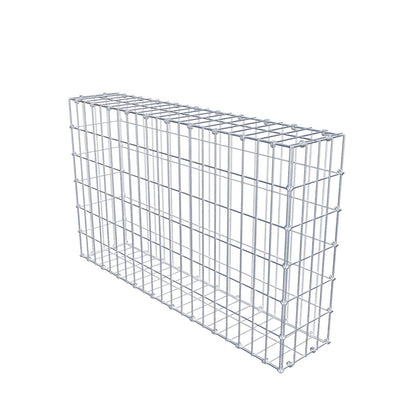 Gabion 100 cm x 60 cm x 20 cm (L x H x D), mesh size 5 x 10 cm, spiral ring