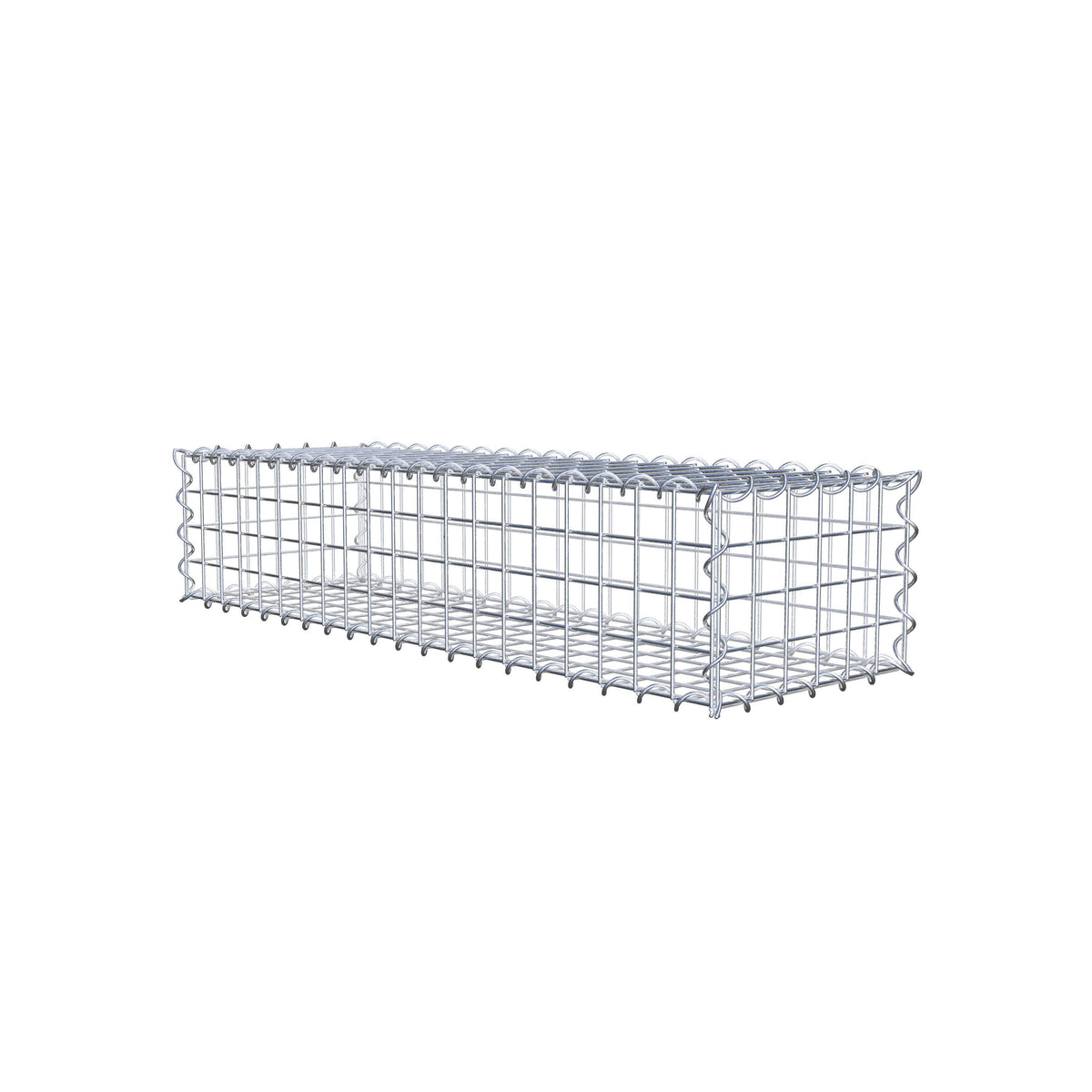 Gabion 100 cm x 20 cm x 30 cm (L x H x D), mesh size 5 cm x 5 cm, spiral