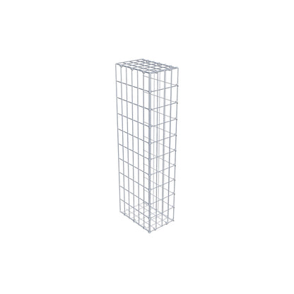 Opzetpaal type 2 100 cm x 30 cm x 20 cm, maaswijdte 5 cm x 10 cm, C-ring