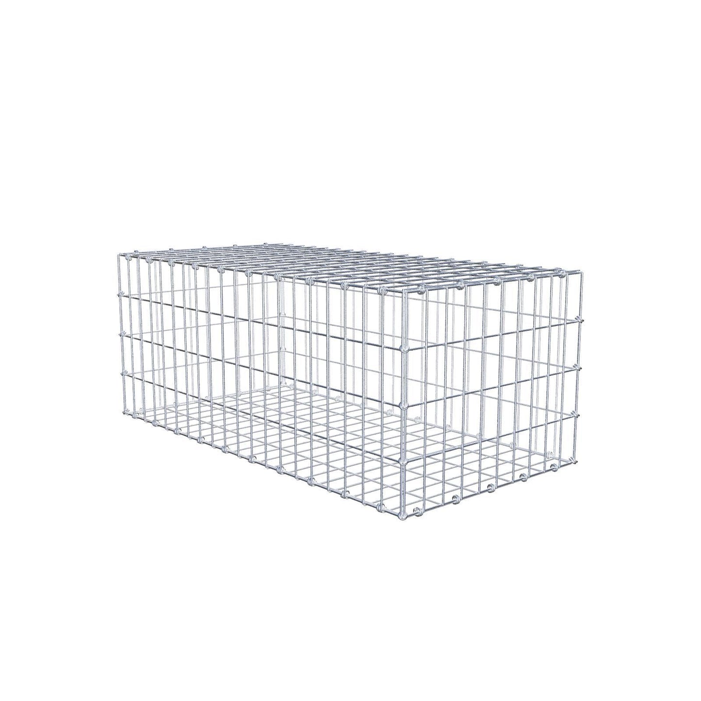Gabion 100 cm x 40 cm x 50 cm (L x H x D), mesh size 5 x 10 cm, spiral ring