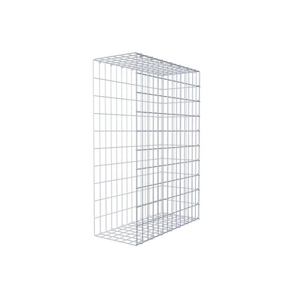 Monteret gabion type 2 100 cm x 70 cm x 30 cm, maskestørrelse 5 cm x 10 cm, C-ring