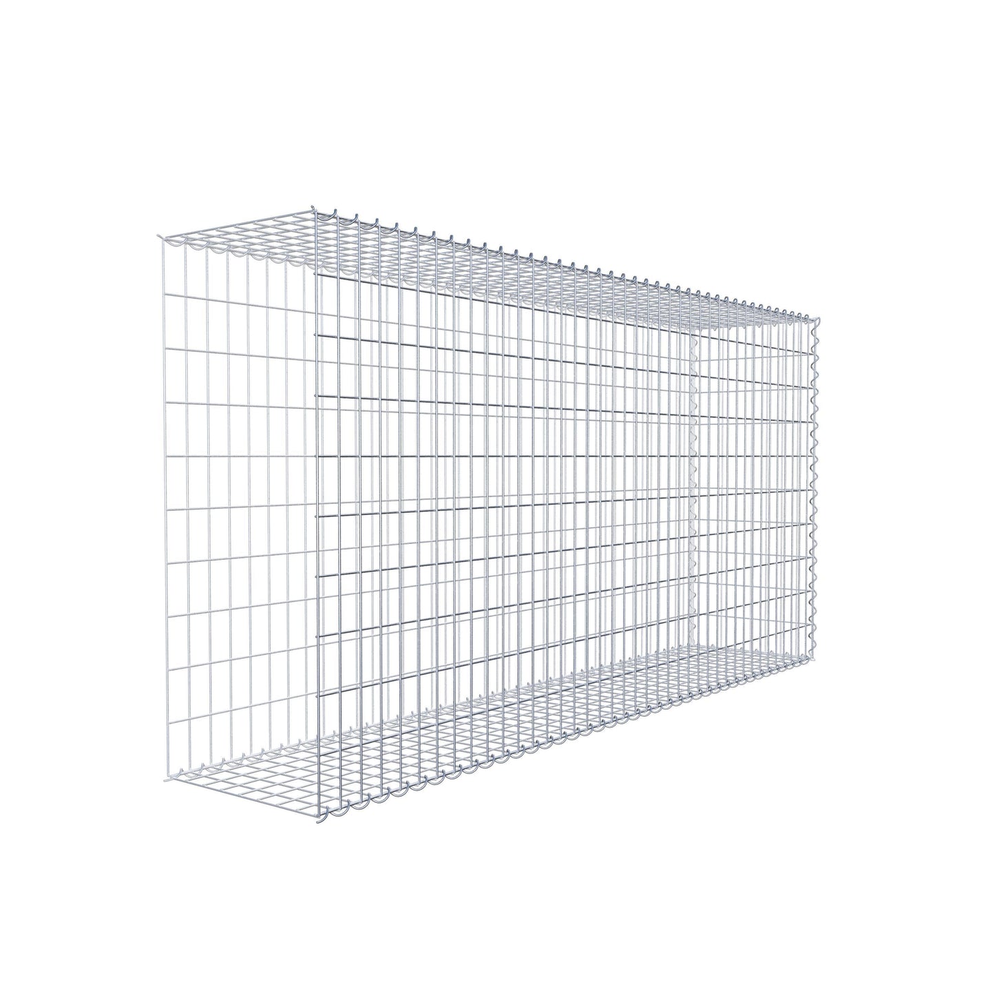 Grown-on gabion type 2 200 cm x 100 cm x 40 cm (L x H x D), mesh size 5 cm x 10 cm, spiral