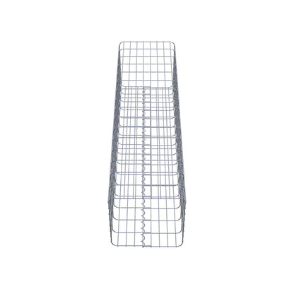 Coluna de gabião quadrada 42 cm x 42 cm, 160 cm de altura, PM 5 cm x 10 cm