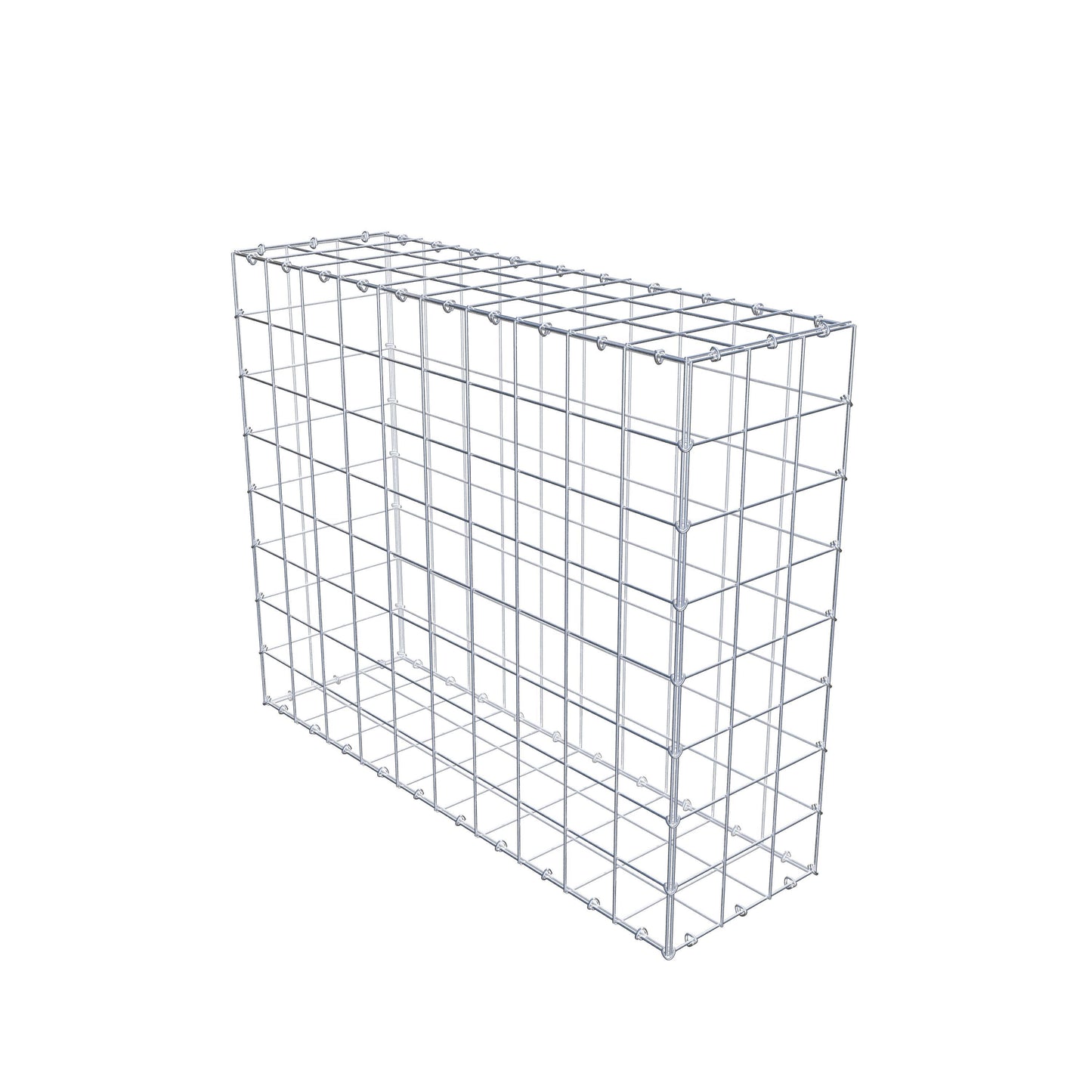 Schanskorf 100 cm x 80 cm x 30 cm (L x H x D), maaswijdte 10 cm x 10 cm, C-ring