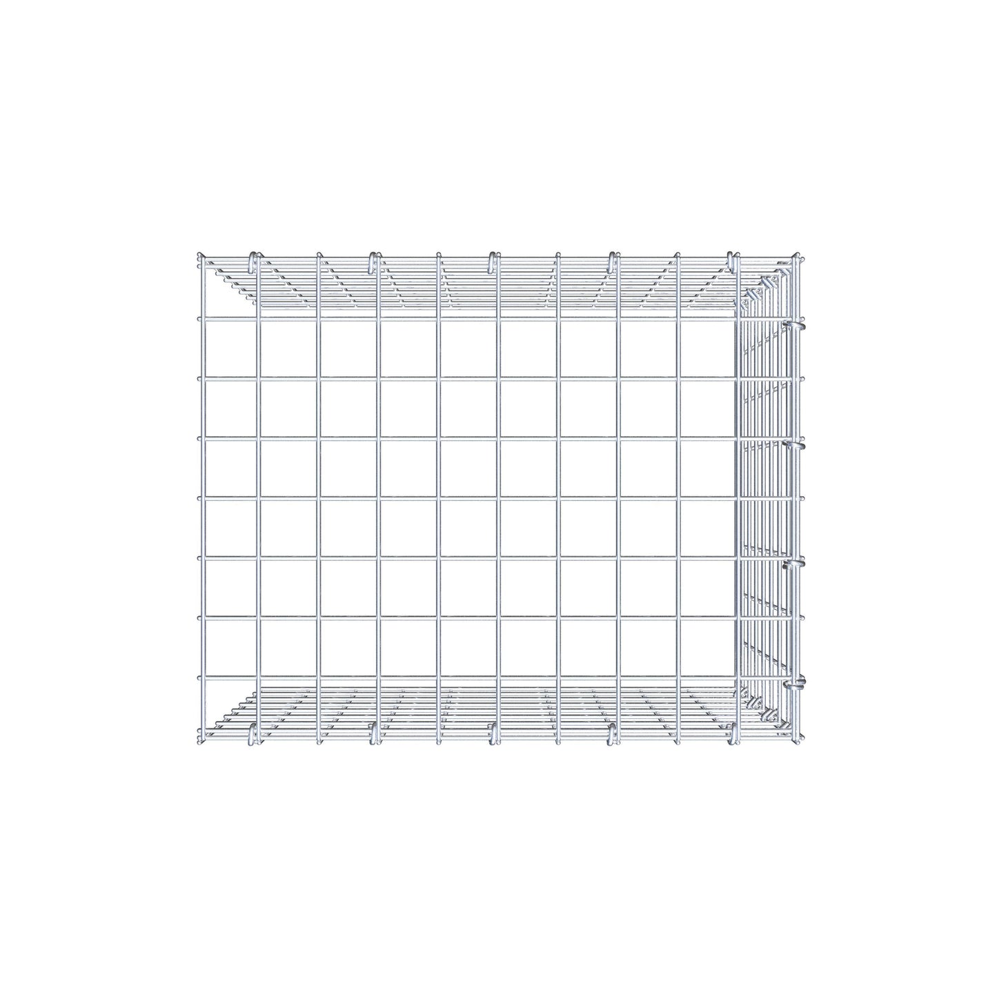Gabião Tipo 4 50 cm x 40 cm x 40 cm (C x A x P), malhagem 5 cm x 5 cm, anel C